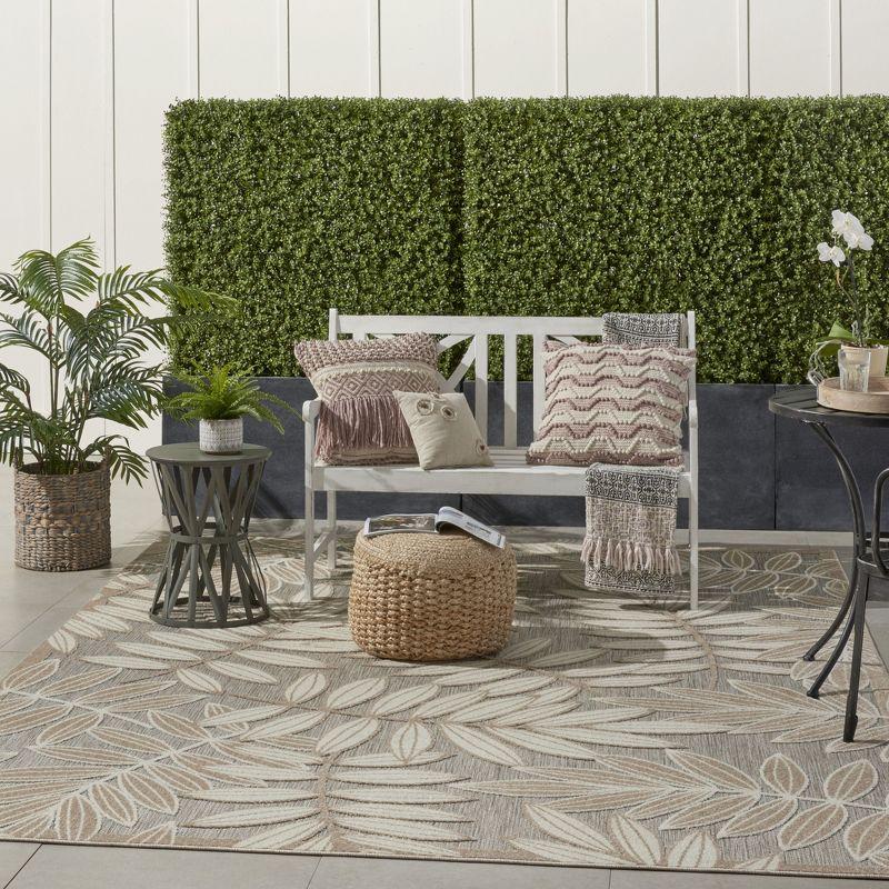 Nourison Aloha Floral Leaf Outdoor Area Rug