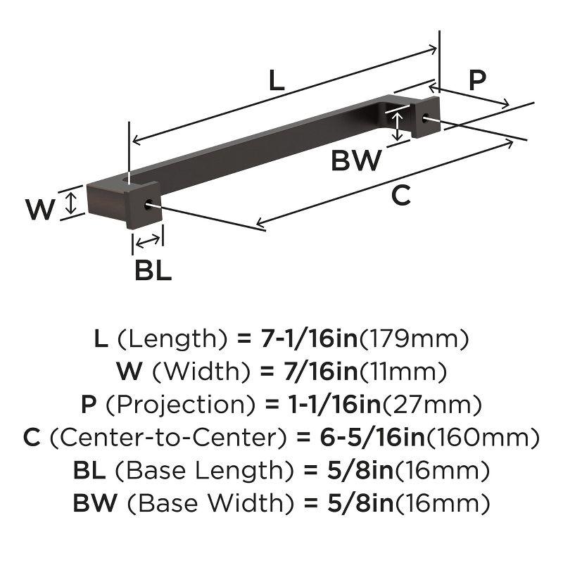 Bridgeport 6 5/16" Center Handle Pull Multipack