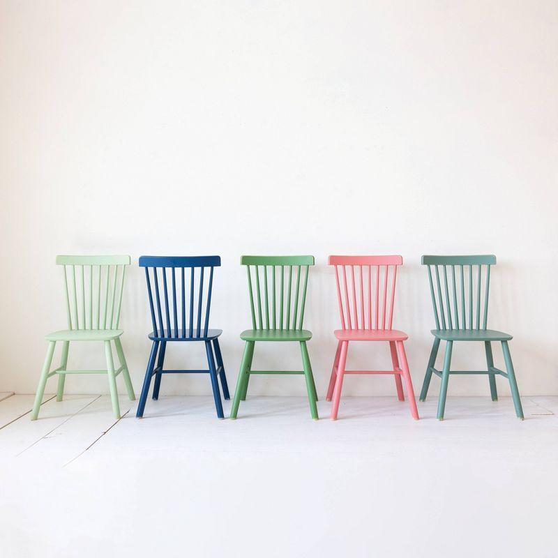 Storied Home Slatted Back Dining Chairs