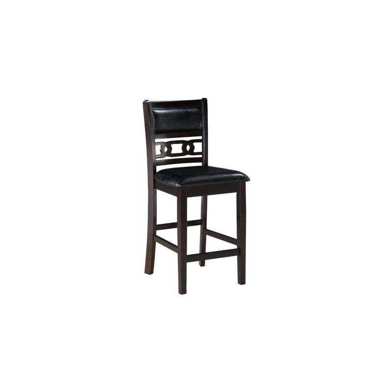 New Classic Furniture,Furniture Gia Solid Wood Counter Chairs In Ebony Black (Set Of 2)