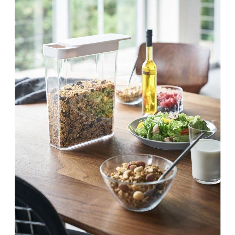 Yamazaki Home Yamazaki Home Dry Food Storage Container With Sliding Lid , Cereal, Grains, Pasta, Flour, 9.5 cups