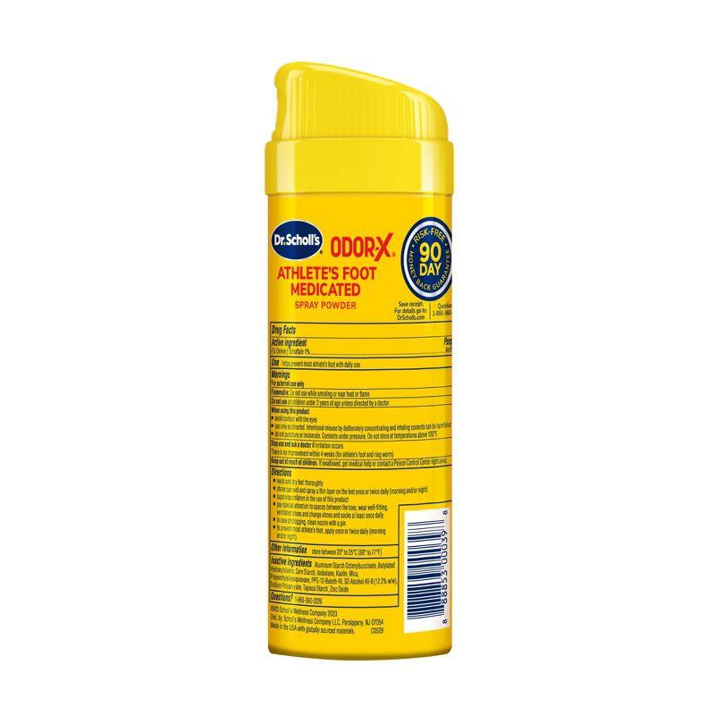 Dr. Scholl's Odor-X Athlete's Foot 24hr Medicated AF Spray Powder - 4.7oz