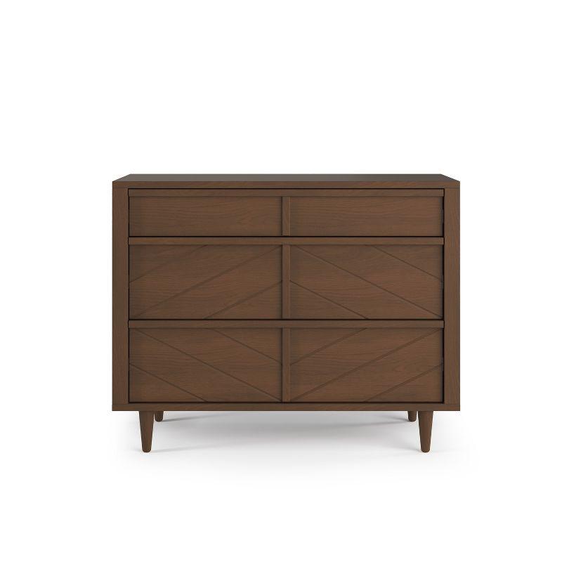 Child Craft Surrey Hill 3 Drawer Dresser for Nursery or Bedroom,  Anti-Tip Kit Included to Prevent Tipping, Baby Safe Finish (Toasted Chestnut)