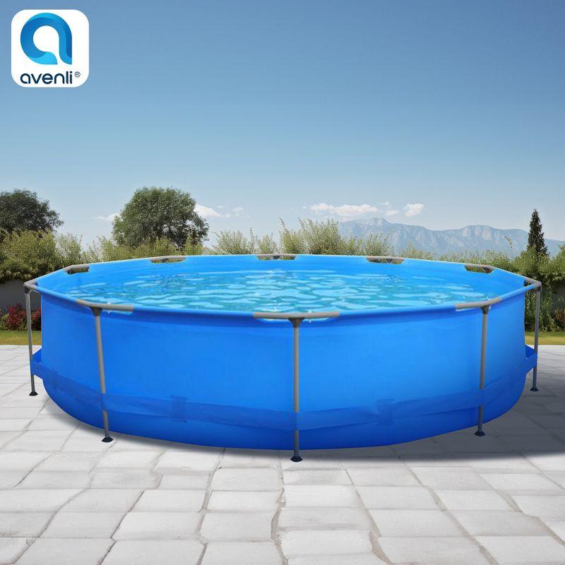 JLeisure Avenli Outdoor Above-Ground Swimming Pool with Easy Frame Connection & Assembly