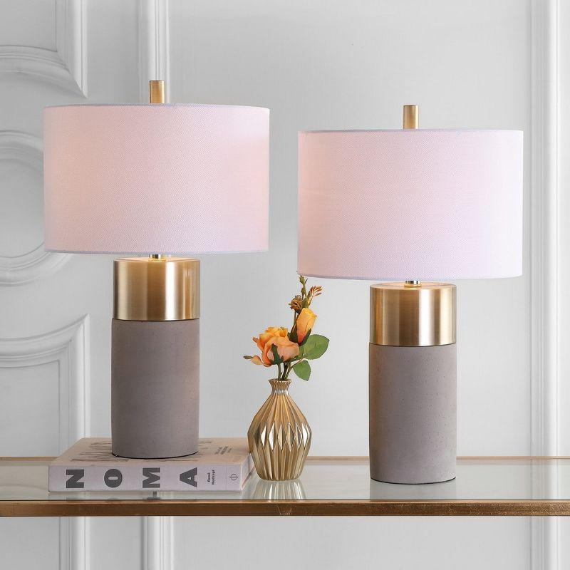 Everly Quinn Mildner Concrete Table Lamp (Set of 2)