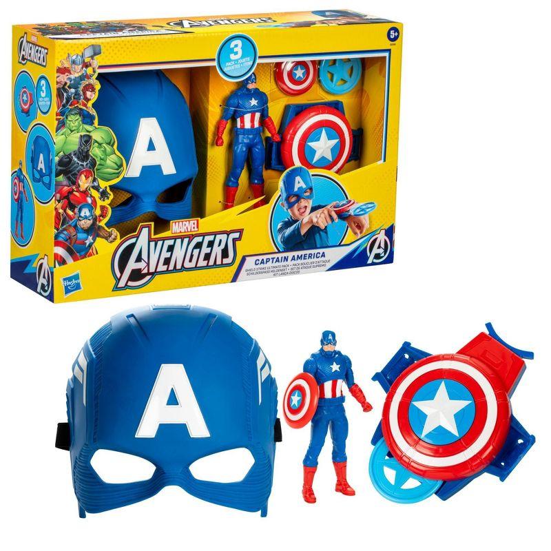 Avengers Captain America Shield Strike Role-Play Accessory Set - 3pk