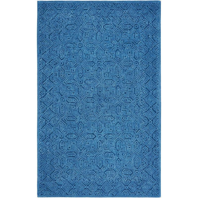 Textural TXT101 Hand Tufted Area Rug - Dark Blue - 4'x6' - Safavieh.
