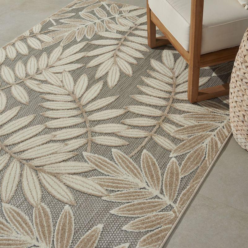 Nourison Aloha Floral Leaf Outdoor Area Rug