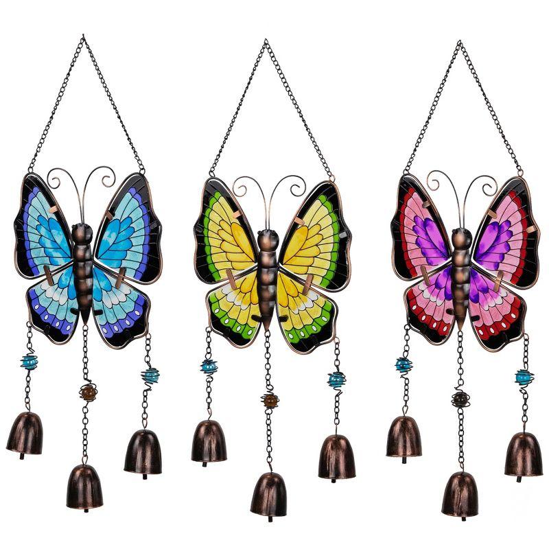 Northlight Metal Butterfly Outdoor Garden Suncatchers - 21" - Set of 3