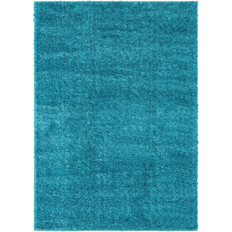 Luxe Weavers Plush Collection  Modern Shag Solid Area Rug