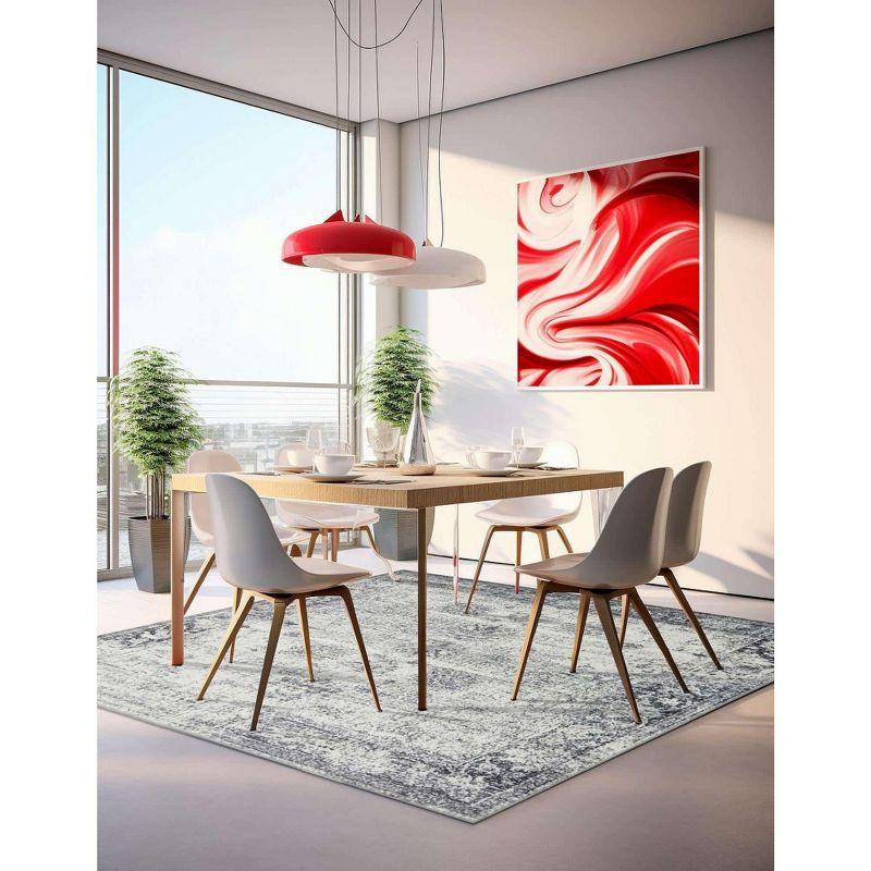 Unique Loom 8' 0 x 8' 0 Sofia Casino Gray Area Rug