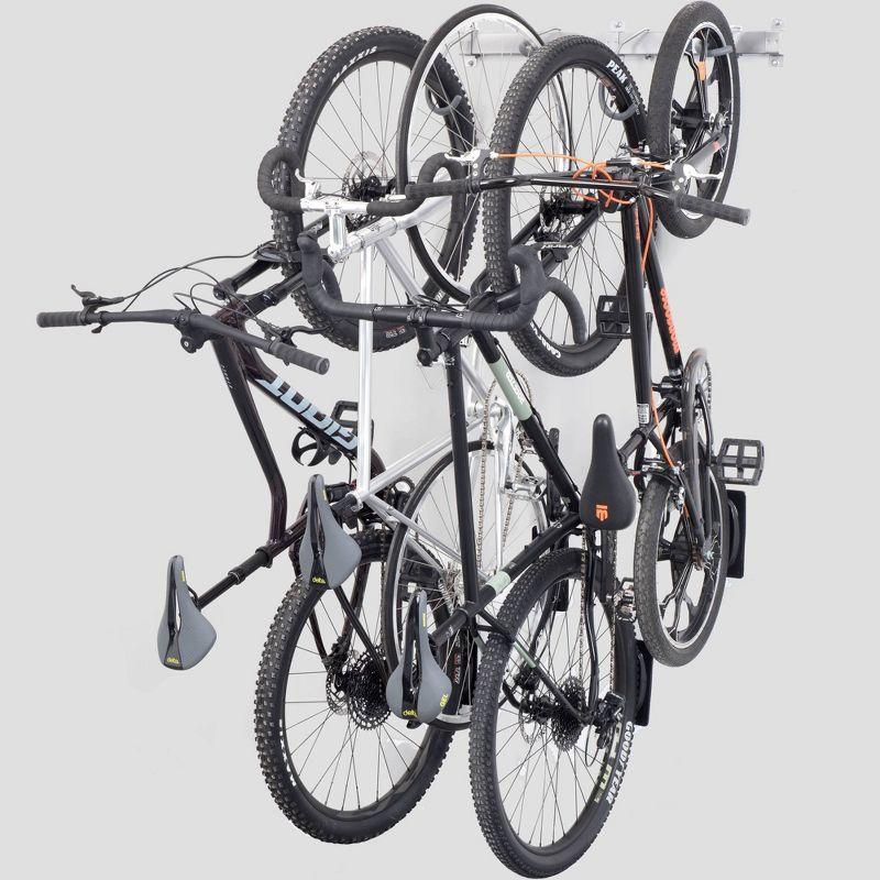 4 Bike Wall Mounted Bike Rack