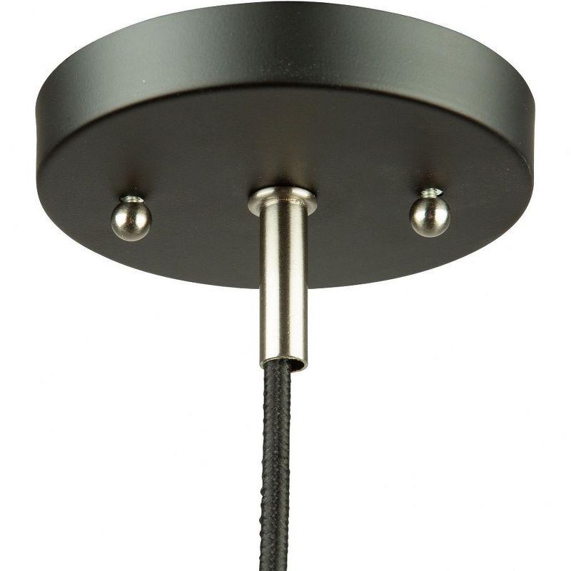 1 - Light Satin Black Shaded Pendant