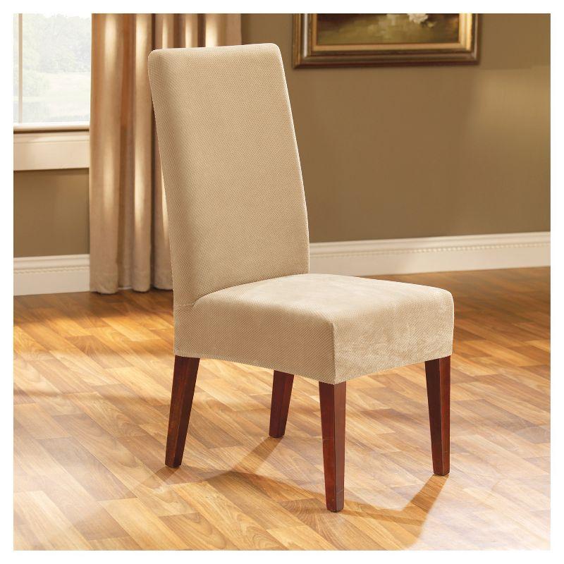 Sure Fit Stretch Pique Box Cushion Dining Chair Slipcover