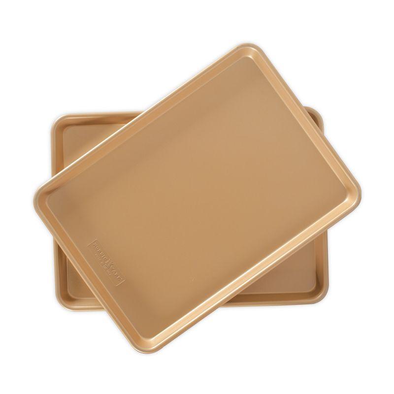 Gold Nonstick Aluminum Half Sheet Pan Set