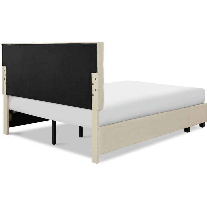 Langston Tufted Upholstered Low Profile Storage Platform Bed