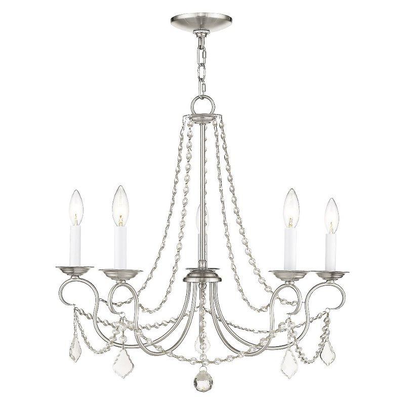 Livex Lighting Pennington 5 - Light Chandelier in  Brushed Nickel