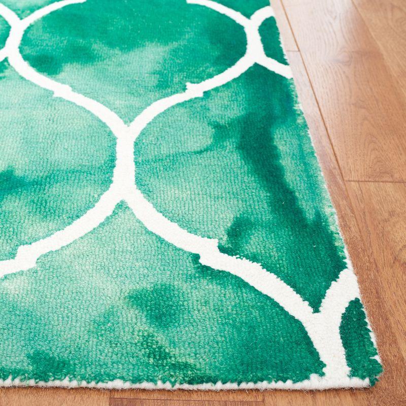Dip Dye DDY685 Hand Tufted Indoor Area Rug - Green/Ivory - 5'x8' - Safavieh