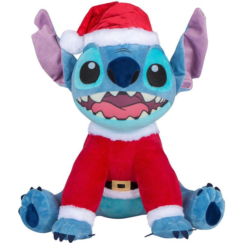 Gemmy Industries Holiday Greeter - Stitch in Santa Hat