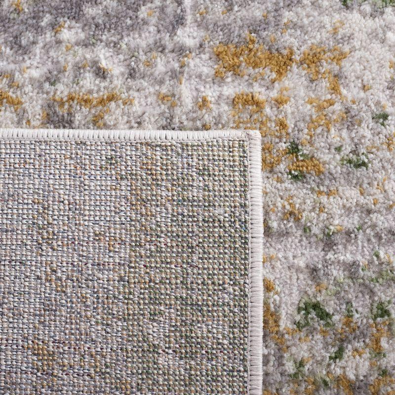 Palma PAM358 Power Loomed Indoor Accent Rug - 4'x6' - Grey/Green - Safavieh