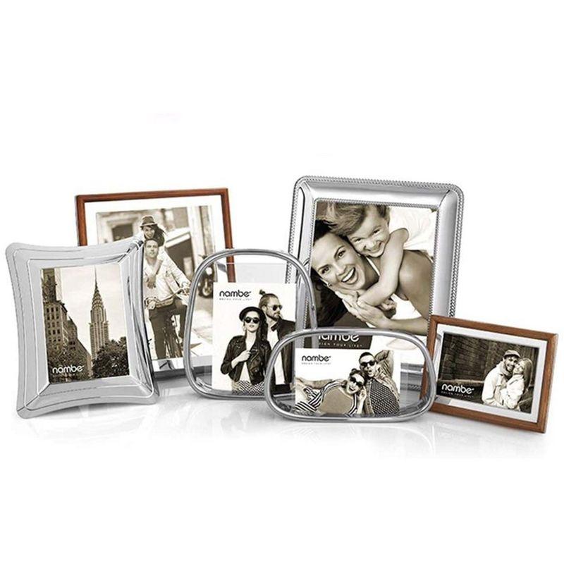 Bella 5" x 7" Silver Chrome Plate and Glass Picture Frame