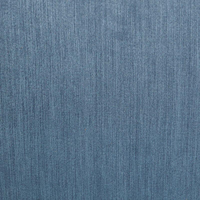 Dane Accent Chair with Dark Coffee Finish Legs Blue Steel - OSP Home Furnishings: Mid-Century Modern, Polyester, Wood Frame