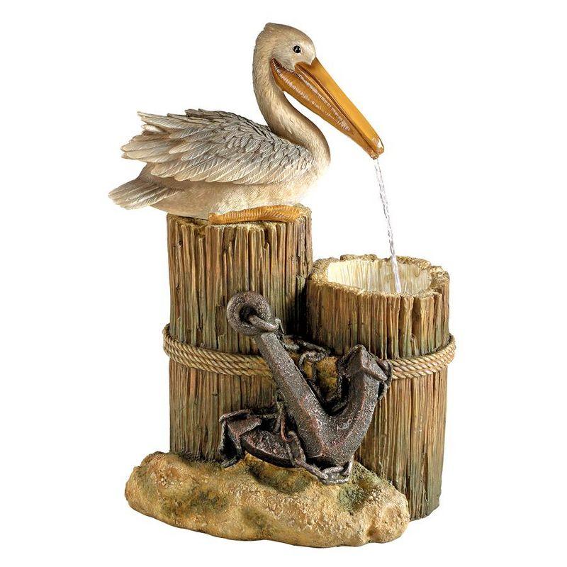 Pelican's Seashore Roost Sculptural Fountain