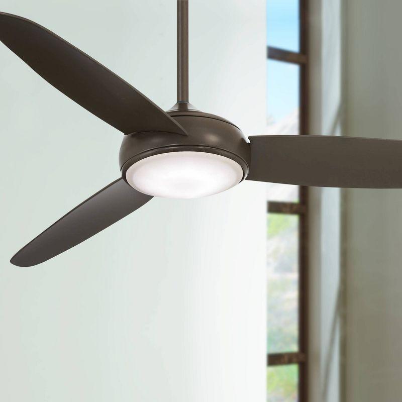 54" Concept IV 3 -Blade LED Smart Standard Ceiling Fan with Remote Control and Light Kit Included