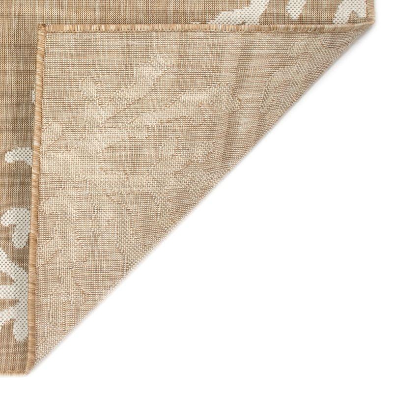 Liora Manne Carmel Coral Border Indoor/Outdoor Rug Sand 7'10" x 9'10"