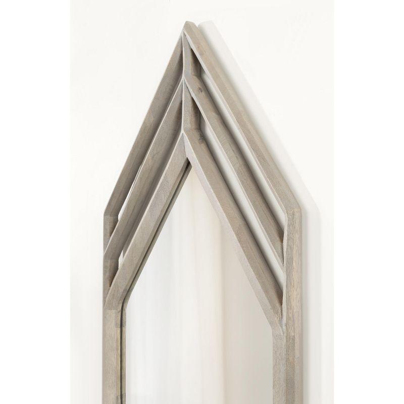 Kate and Laurel Vayga Framed Wall Mirror, 14x42, White