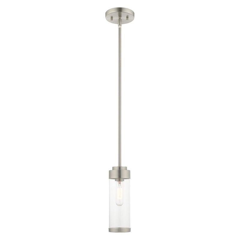 Livex Lighting Hillcrest 1 - Light Pendant in  Brushed Nickel