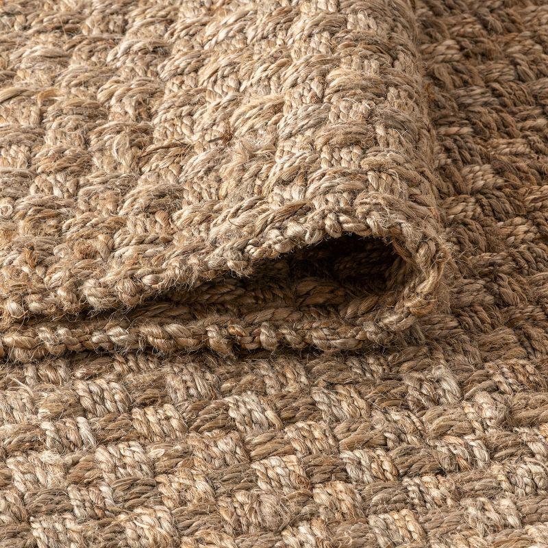 5'x8' Estera Hand Woven Boucle Chunky Jute Area Rug, Natural - JONATHAN Y