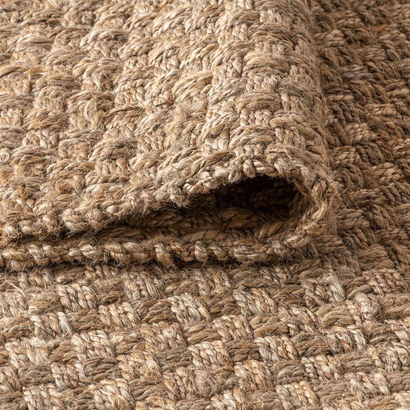 Estera Hand Woven Boucle Chunky Jute Indoor Area Rug - JONATHAN Y