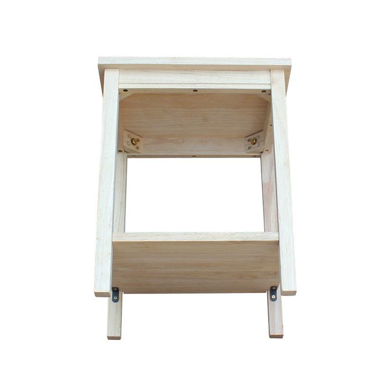 29" Square Portman Accent Table Unfinished - International Concepts: Solid Wood, Entryway Display, Parawood