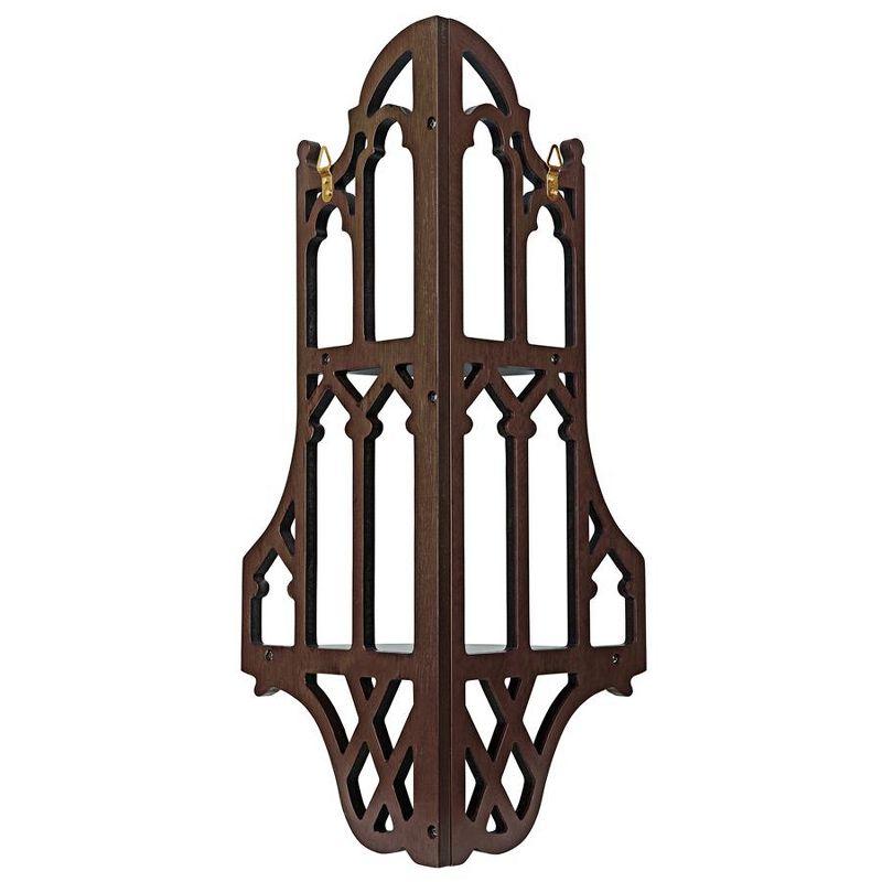 Canterbury Cathedral 2 Piece Solid Wood Corner Shelf