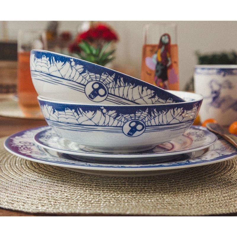 Ukonic Disney The Nightmare Before Christmas Jack And Sally 8-Piece Dinnerware Set, Service for 2