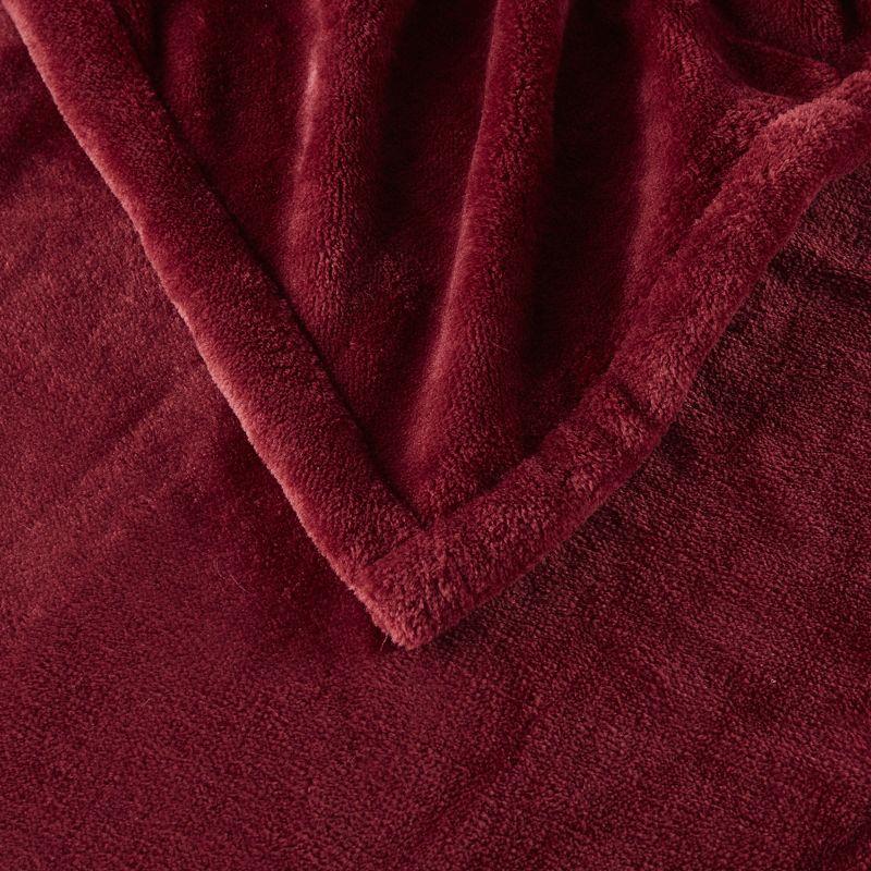 Cozy Comfort Red Oversized Electric Heated Throw, 60" x 70"