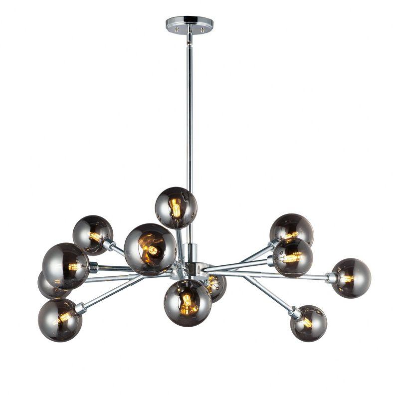 ET2 Lighting Asteroid 12 - Light Chandelier in  Polished Chrome