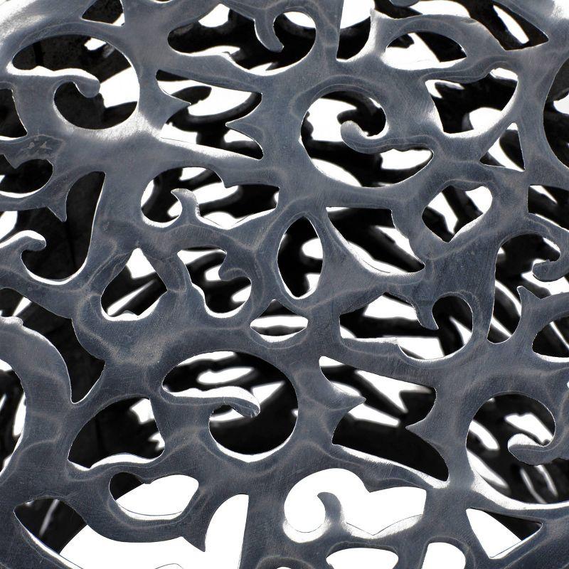 World Menagerie Alesia Aluminum Accent Stool