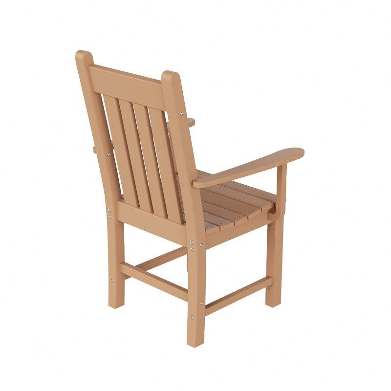 WestinTrends Outdoor Patio Dining Armchair, Teak