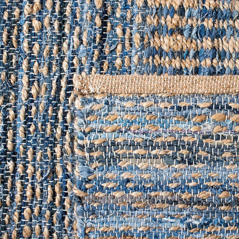 Cape Cod CAP353 Hand Woven Accent Rug - Natural/Blue - 2'x3' - Safavieh.