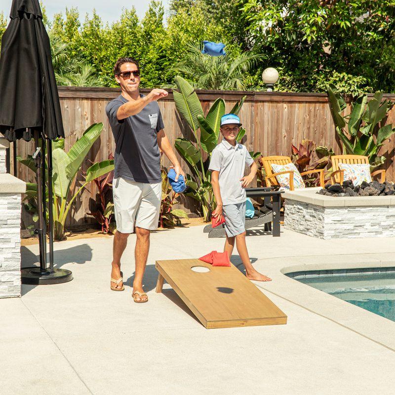 2' x 4' Solid Wood Cornhole Set with Carrying Case