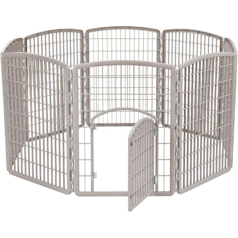 34.25'' H 8 Panel Exercise Pen With Door