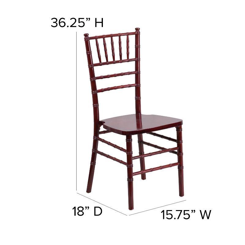 Elegant Mahogany Wood Chiavari Banquet Chair