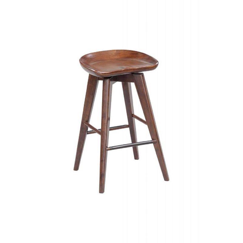 Bali 24" Cappuccino Swivel Backless Counter Stool