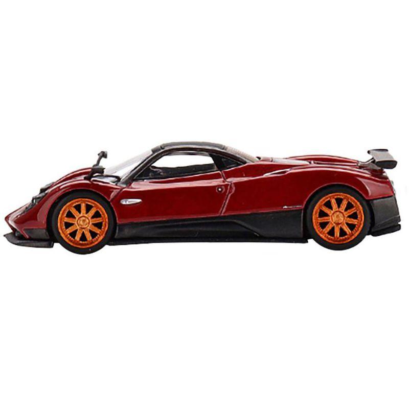 Pagani Zonda F Rosso Dubai Red Metallic with Black Top Limited Ed to 3000 pcs 1/64 Diecast Model Car by Mini GT