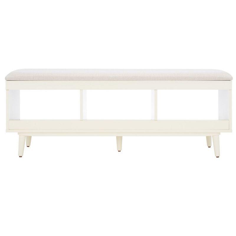 Cricket Open Shelf Bench W/ Cushion  - Safavieh