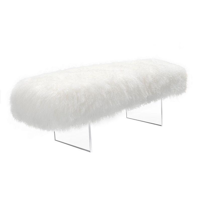 Lilliana Sheepskin Bench  - Safavieh