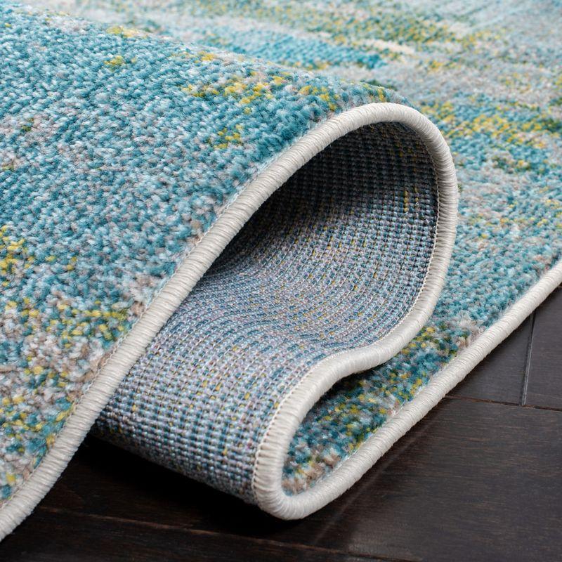 Madison MAD440 Power Loomed Area Rug - Light Blue/Green - 8'x8' - Safavieh.