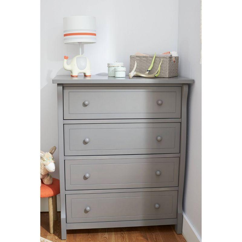 Sorelle Princeton Elite 4 Drawer Dresser - Weathered Gray